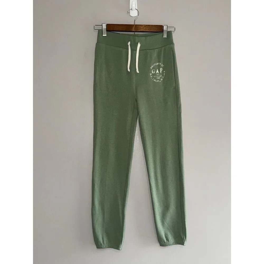 GAP Boys Jogger Pants 10/12 Terry Cloth Sweatpants Elastic Waist Lounge 2 Pc Set - Picture 5 of 14